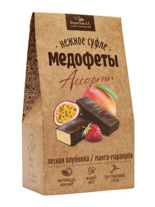  Берестов Медофеты Манго маракуйя и клубникой,150г    в Белебее