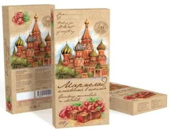 №2 Сладарт Мармелад Клюквенный в тёмном шоколаде, 150г  в Белебее