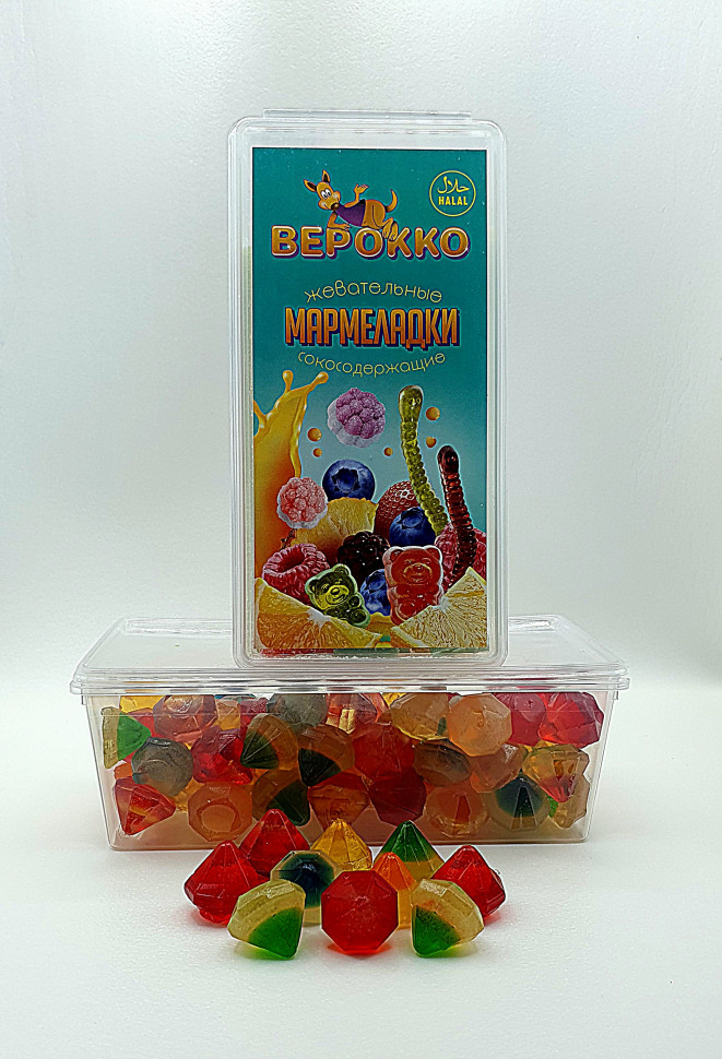  Жевательный мармелад Самоцветы, 250г      в Белебее